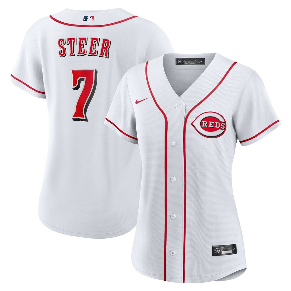Spencer Steer Cincinnati Reds Nike Women's Home Replica Jersey - White | MLB Fan Gear