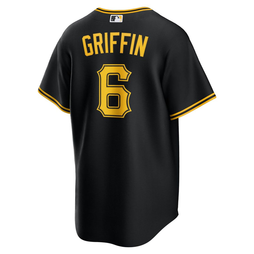 Konnor Griffin Pittsburgh Pirates Nike Alternate Replica Jersey - Black | MLB Fan Gear