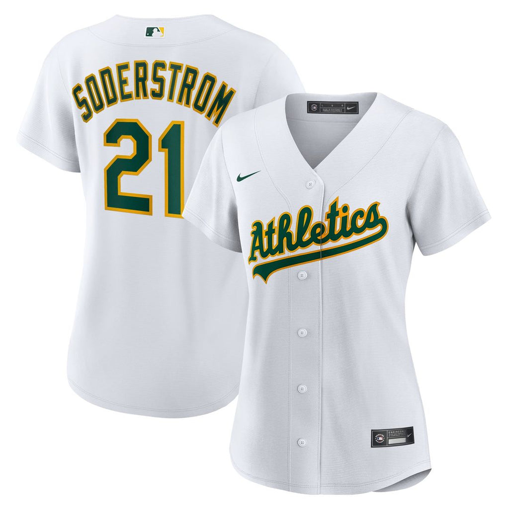 Tyler Soderstrom Athletics Nike Women's Home Replica Jersey - White | MLB Fan Gear