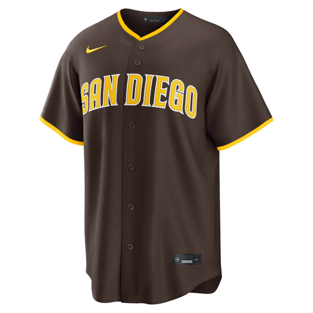 Jackson Merrill San Diego Padres Nike Road Replica Jersey - Brown | MLB Fan Gear