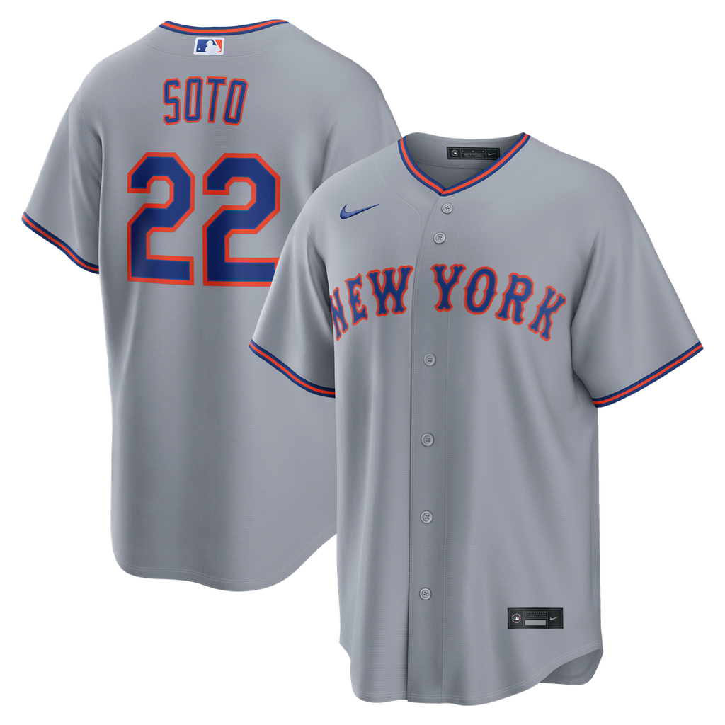 Juan Soto New York Mets Nike Road Replica Jersey - Gray | MLB Fan Gear