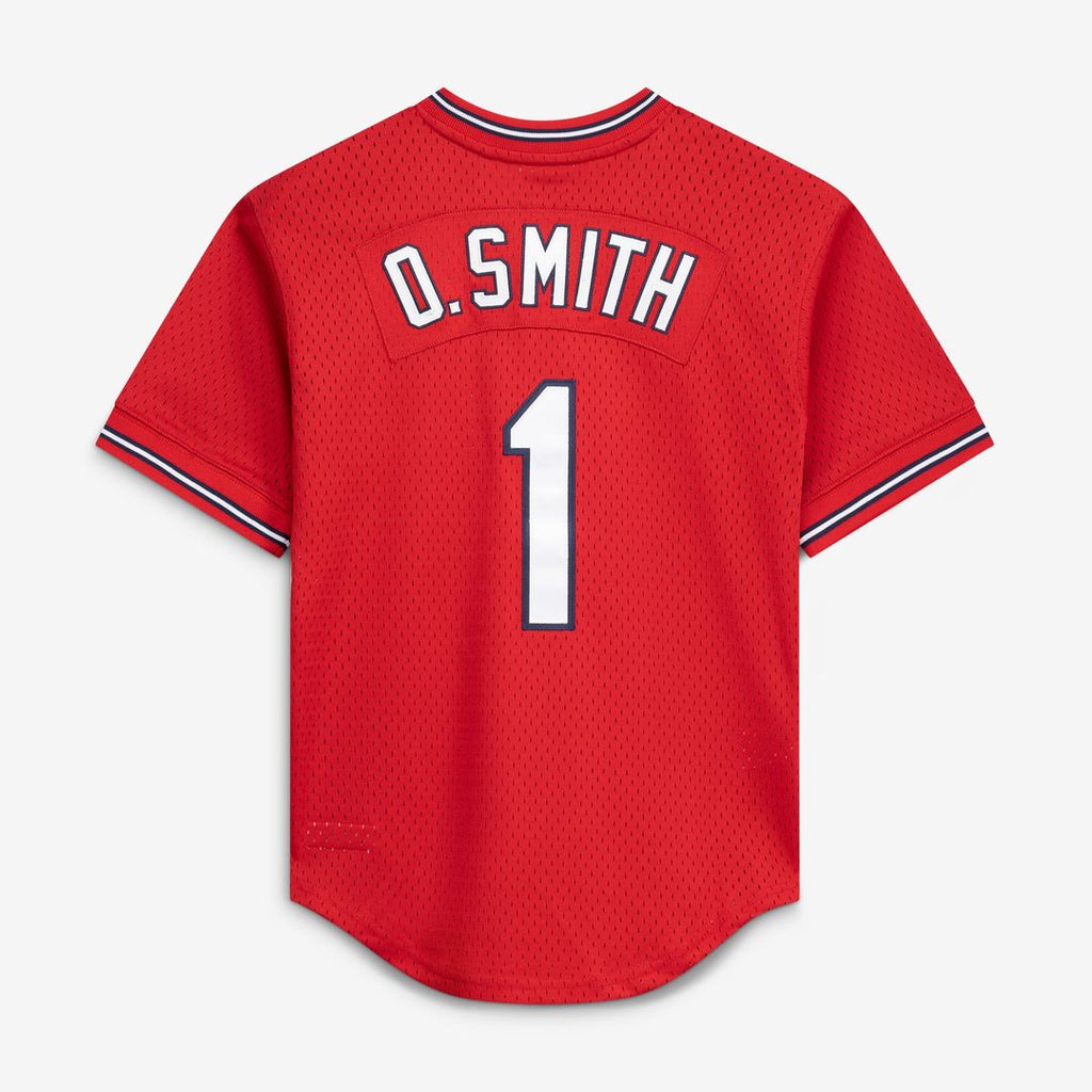 Ozzie Smith St. Louis Cardinals Mitchell & Ness Authentic Batting Practice Jersey - Scarlet | MLB Fan Gear