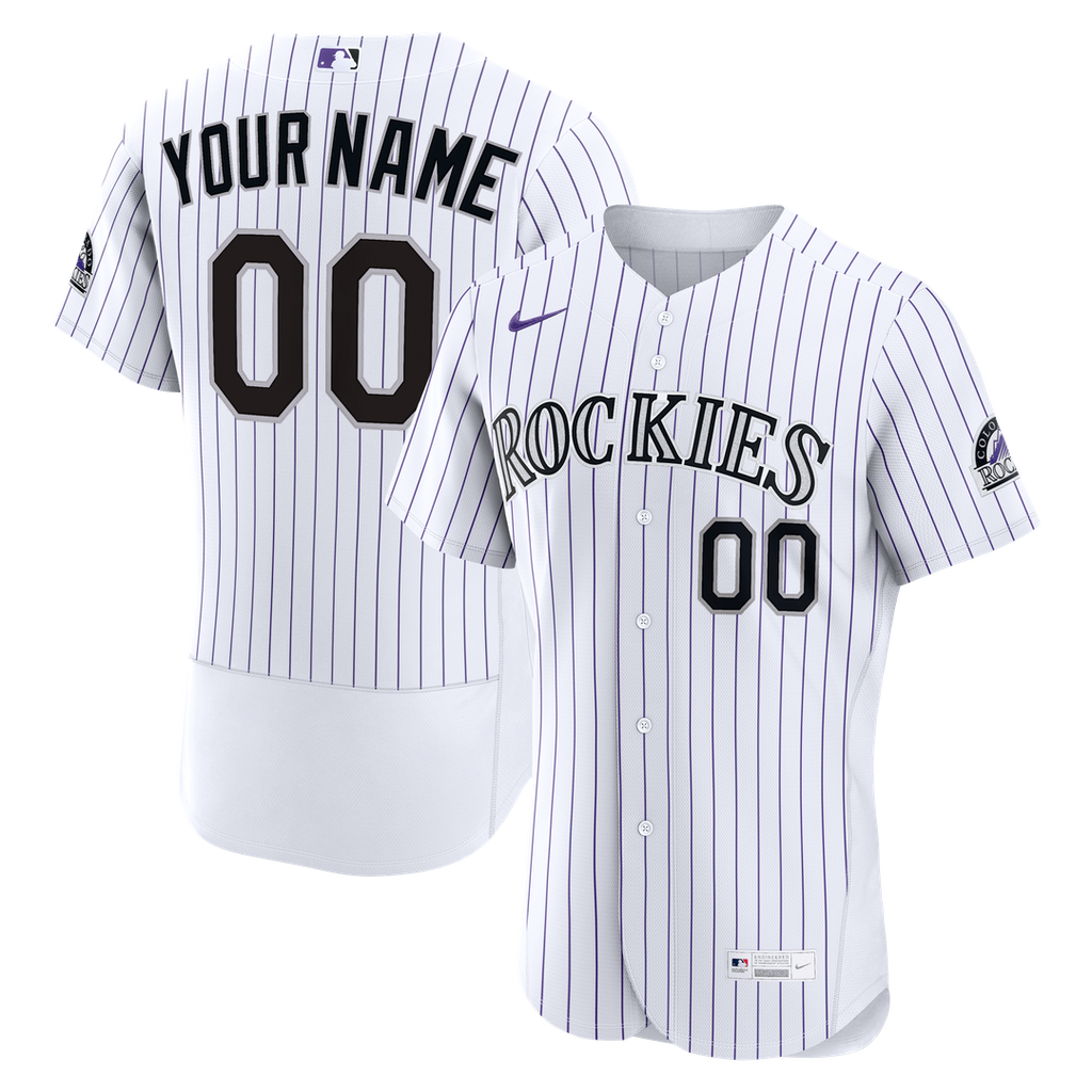 Colorado Rockies Nike Home Authentic Custom Jersey - White | MLB Fan Gear