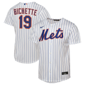 Bo Bichette New York Mets Nike Youth Home Baseline Jersey - White | MLB Fan Gear
