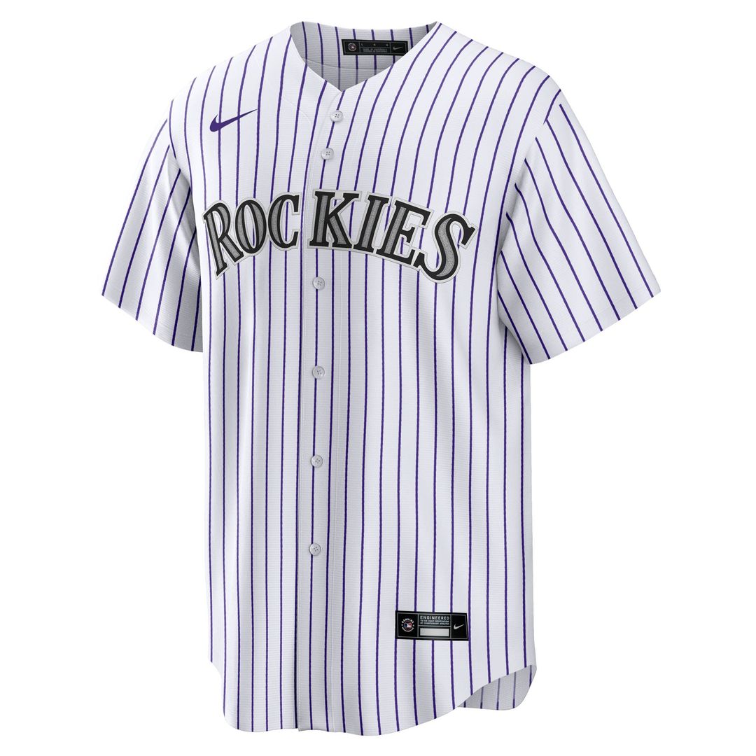 Hunter Goodman Colorado Rockies Nike Home Replica Jersey - White | MLB Fan Gear