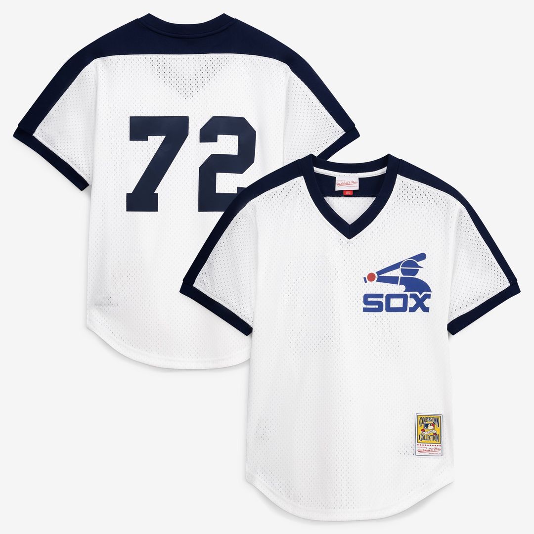 Carlton Fisk Chicago White Sox Mitchell & Ness Authentic Batting Practice Jersey - Navy | MLB Fan Gear