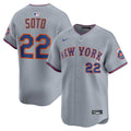 Juan Soto New York Mets Nike Road Limited Player Jersey - Gray | MLB Fan Gear