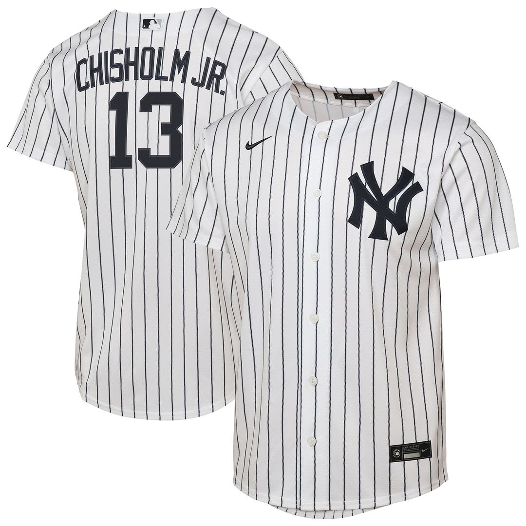 Jazz Chisholm Jr. New York Yankees Nike Youth Home Replica Jersey - White | MLB Fan Gear