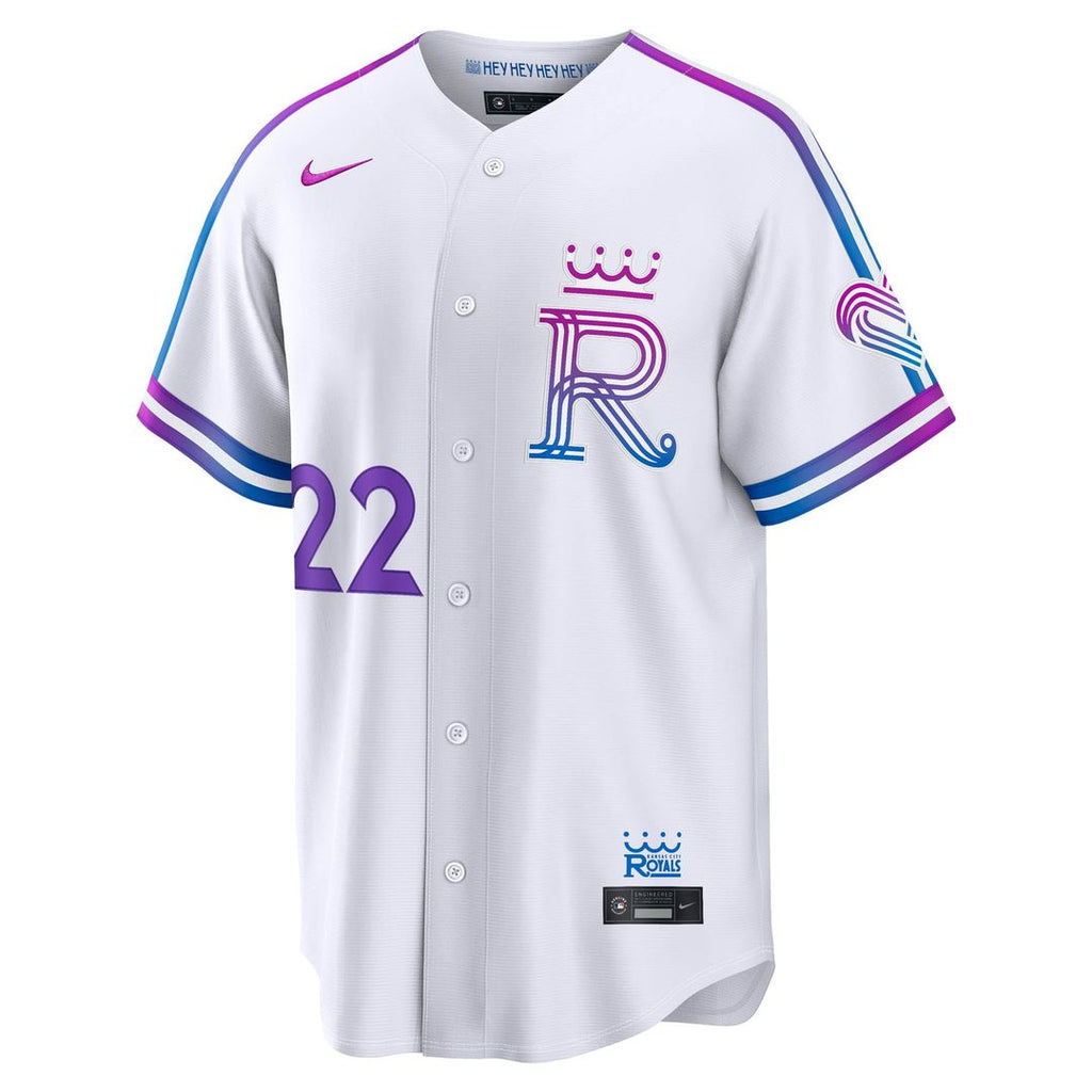Carter Jensen Kansas City Royals Nike 2026 City Connect Stadium Jersey - White | MLB Fan Gear