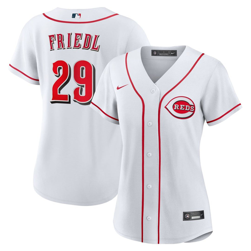 TJ Friedl Cincinnati Reds Nike Women's Home Replica Jersey - White | MLB Fan Gear