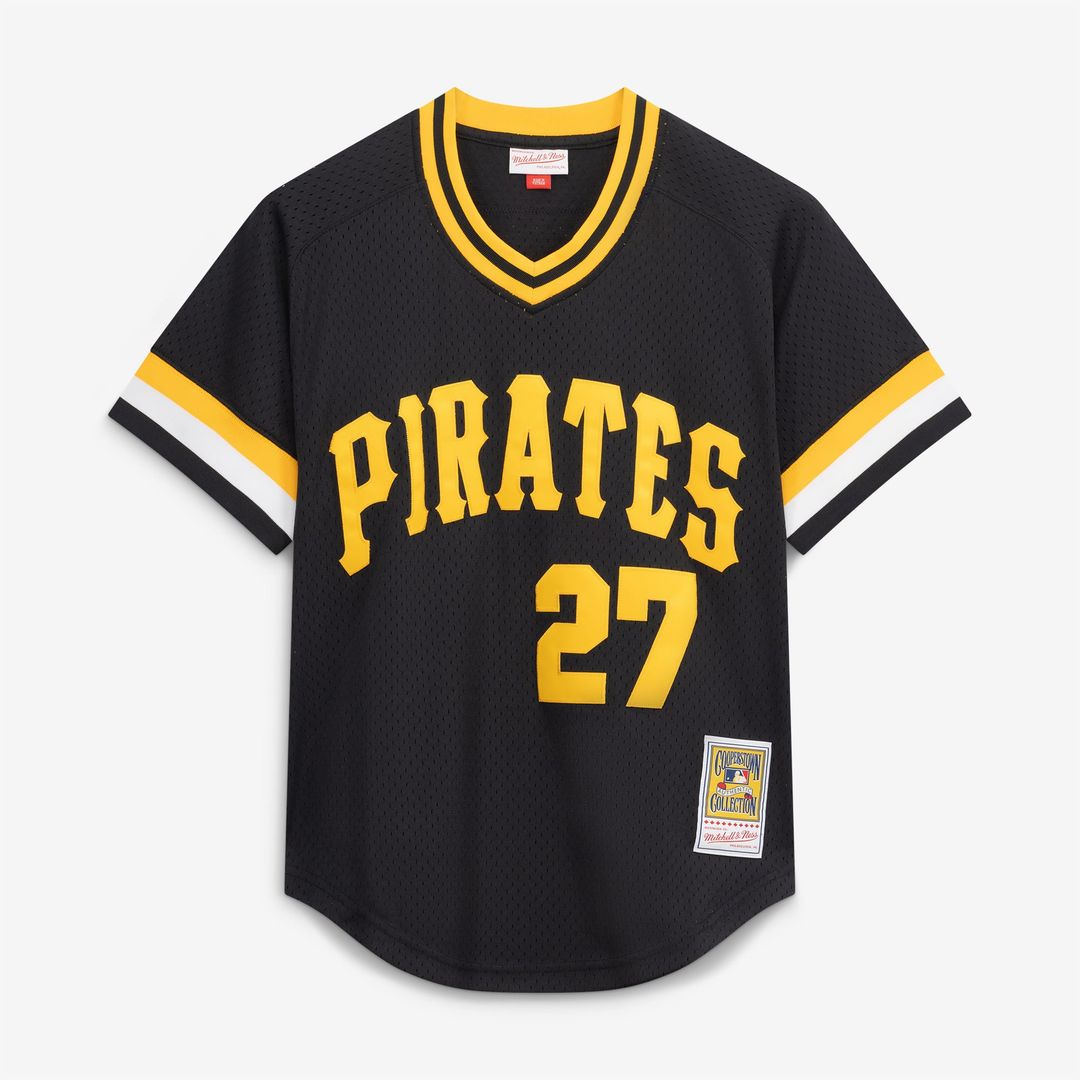 Kent Tekulve Pittsburgh Pirates Mitchell & Ness Authentic Batting Practice Jersey - Black | MLB Fan Gear