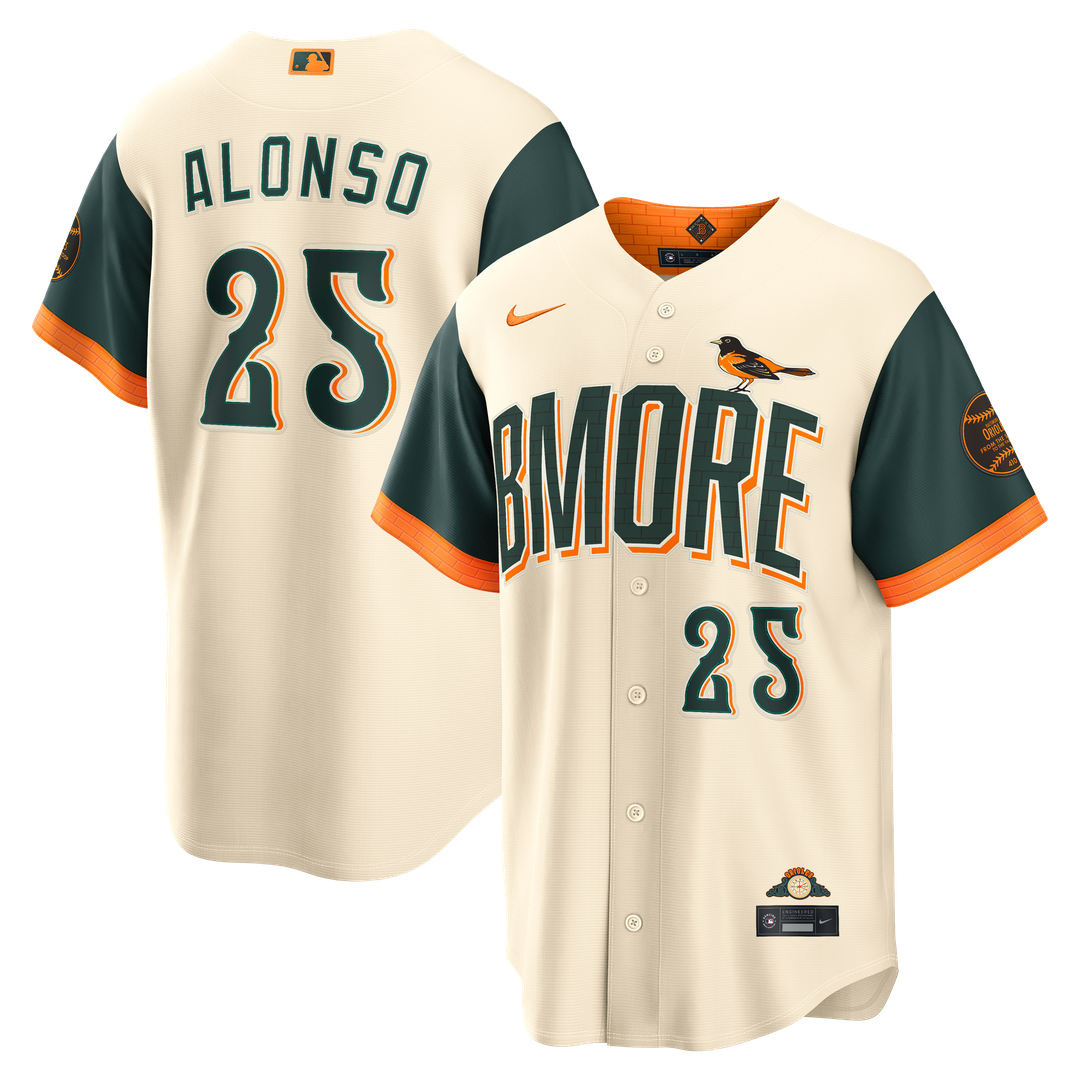 Pete Alonso Baltimore Orioles Nike 2026 City Connect Stadium Jersey - Cream | MLB Fan Gear