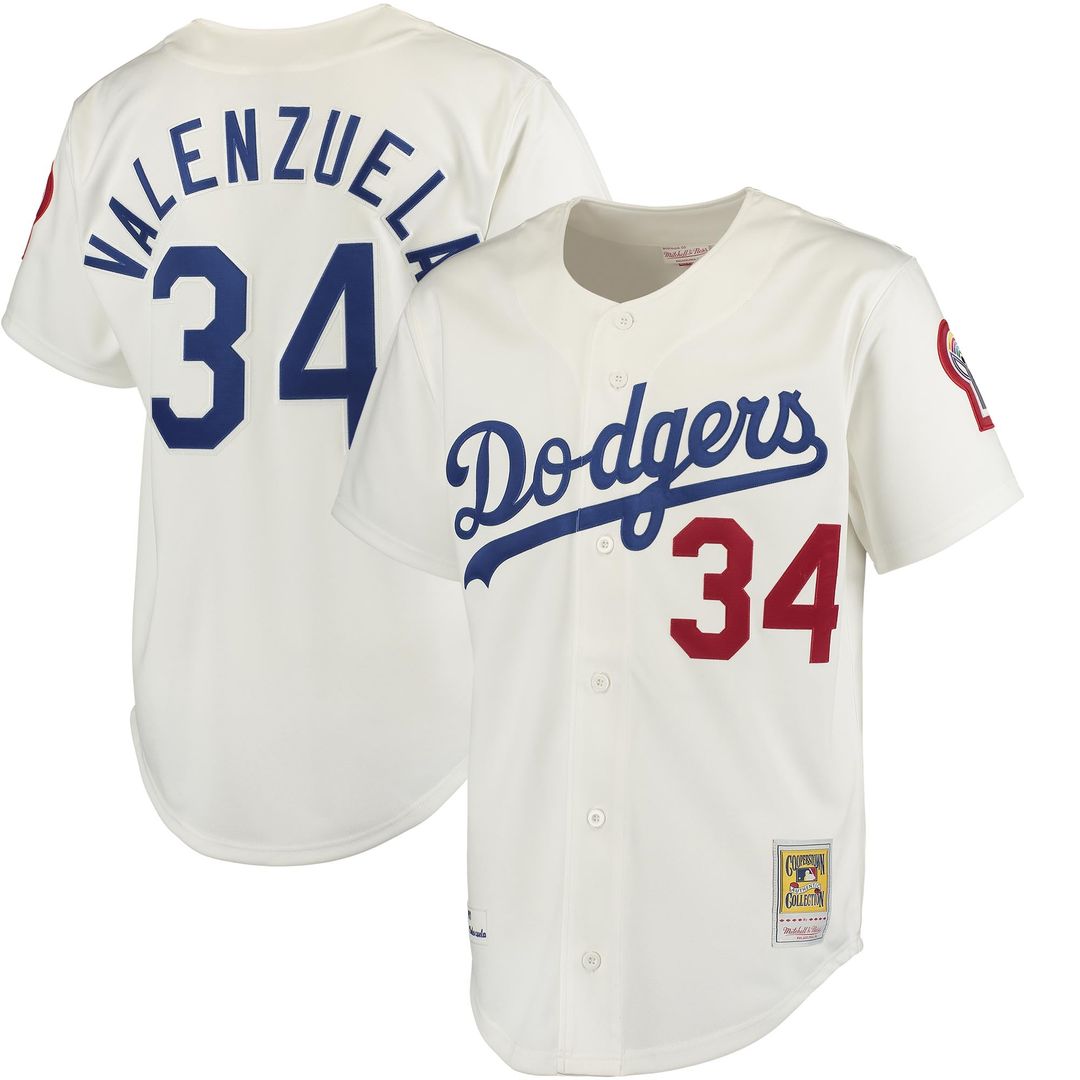 Fernando Valenzuela Los Angeles Dodgers Mitchell & Ness Authentic Jersey - White | MLB Fan Gear
