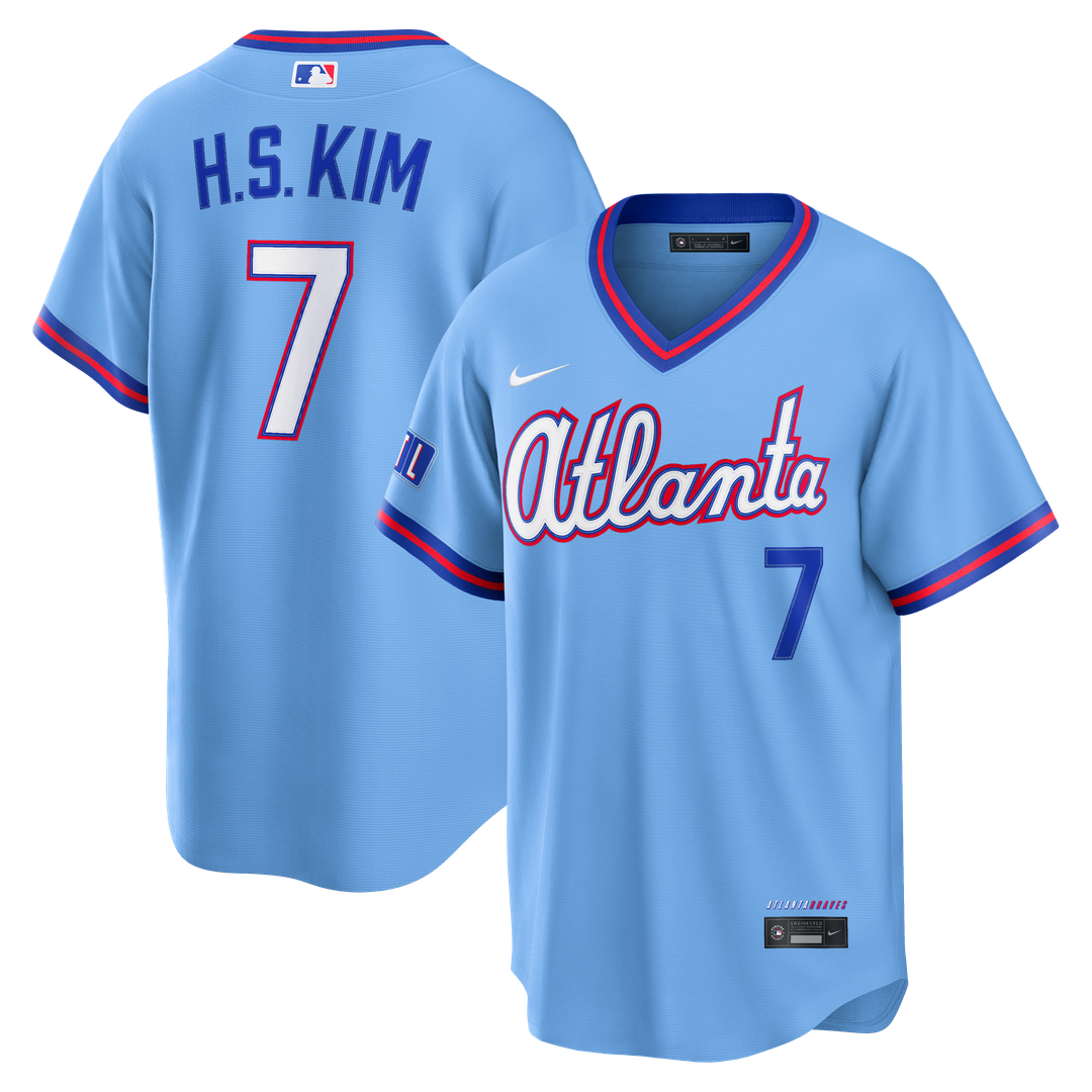 Ha-Seong Kim Atlanta Braves Nike 2026 City Connect Stadium Jersey - Powder Blue | MLB Fan Gear