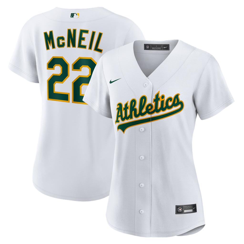 Jeff McNeil Athletics Nike Women's Home Replica Jersey - White | MLB Fan Gear