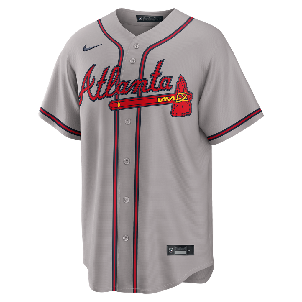 Ronald Acuña Jr. Atlanta Braves Nike Road Replica Jersey - Gray | MLB Fan Gear