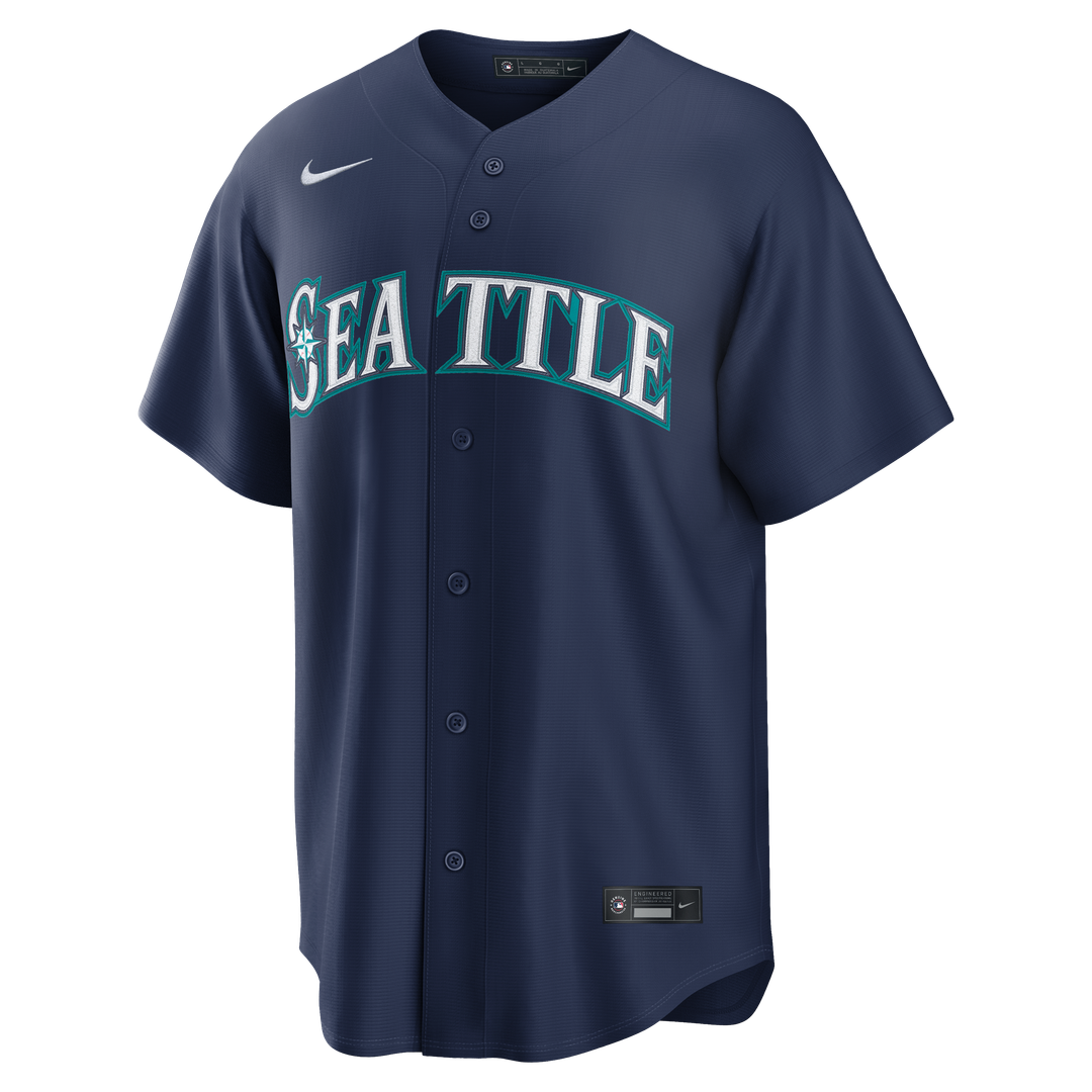 Cal Raleigh Seattle Mariners Nike Road Replica Jersey - Navy | MLB Fan Gear