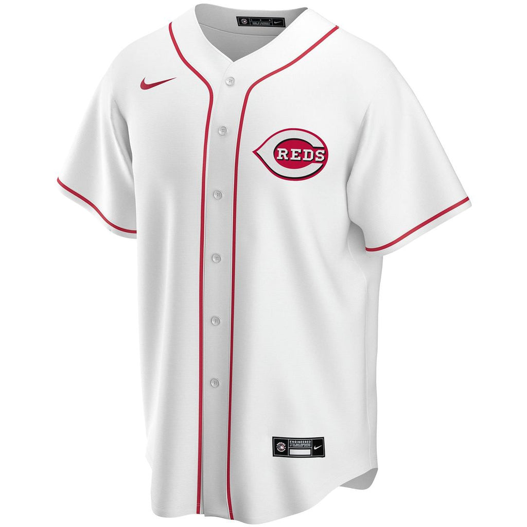 Cincinnati Reds Nike Home Replica Custom Jersey - White | MLB Fan Gear