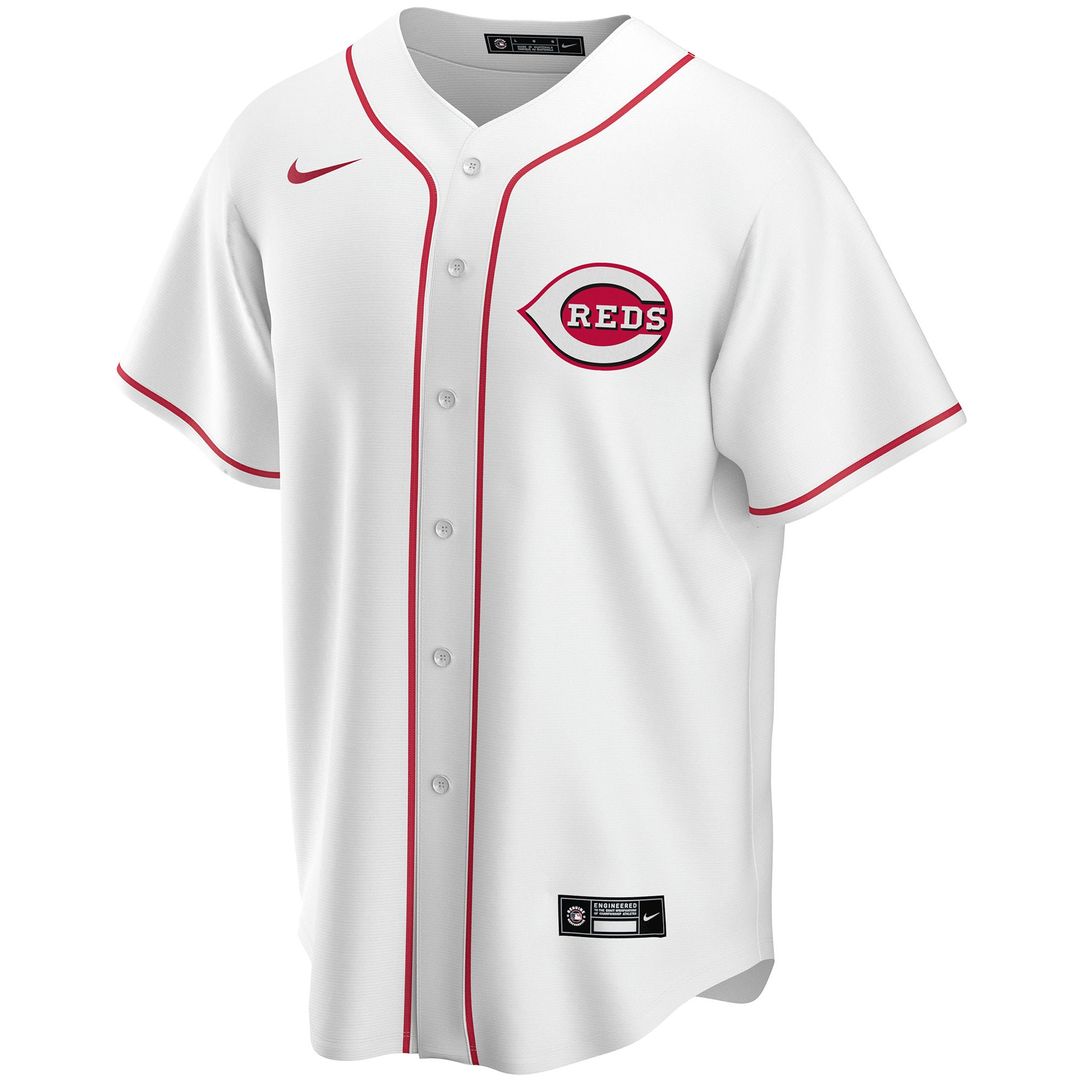 Cincinnati Reds Nike Home Replica Custom Jersey - White | MLB Fan Gear