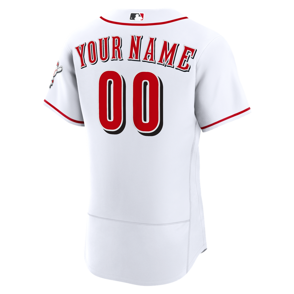 Cincinnati Reds Nike Home Authentic Custom Jersey - White | MLB Fan Gear