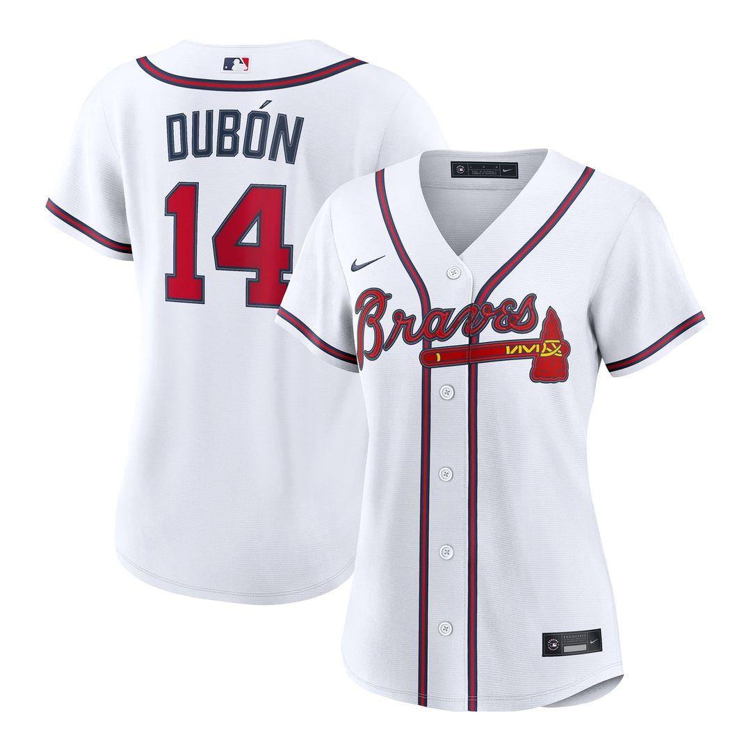 Mauricio Dubón Atlanta Braves Nike Women's Home Replica Jersey - White | MLB Fan Gear