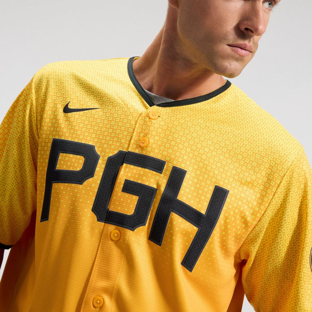 Pittsburgh Pirates Nike City Connect Replica Jersey - Gold | MLB Fan Gear