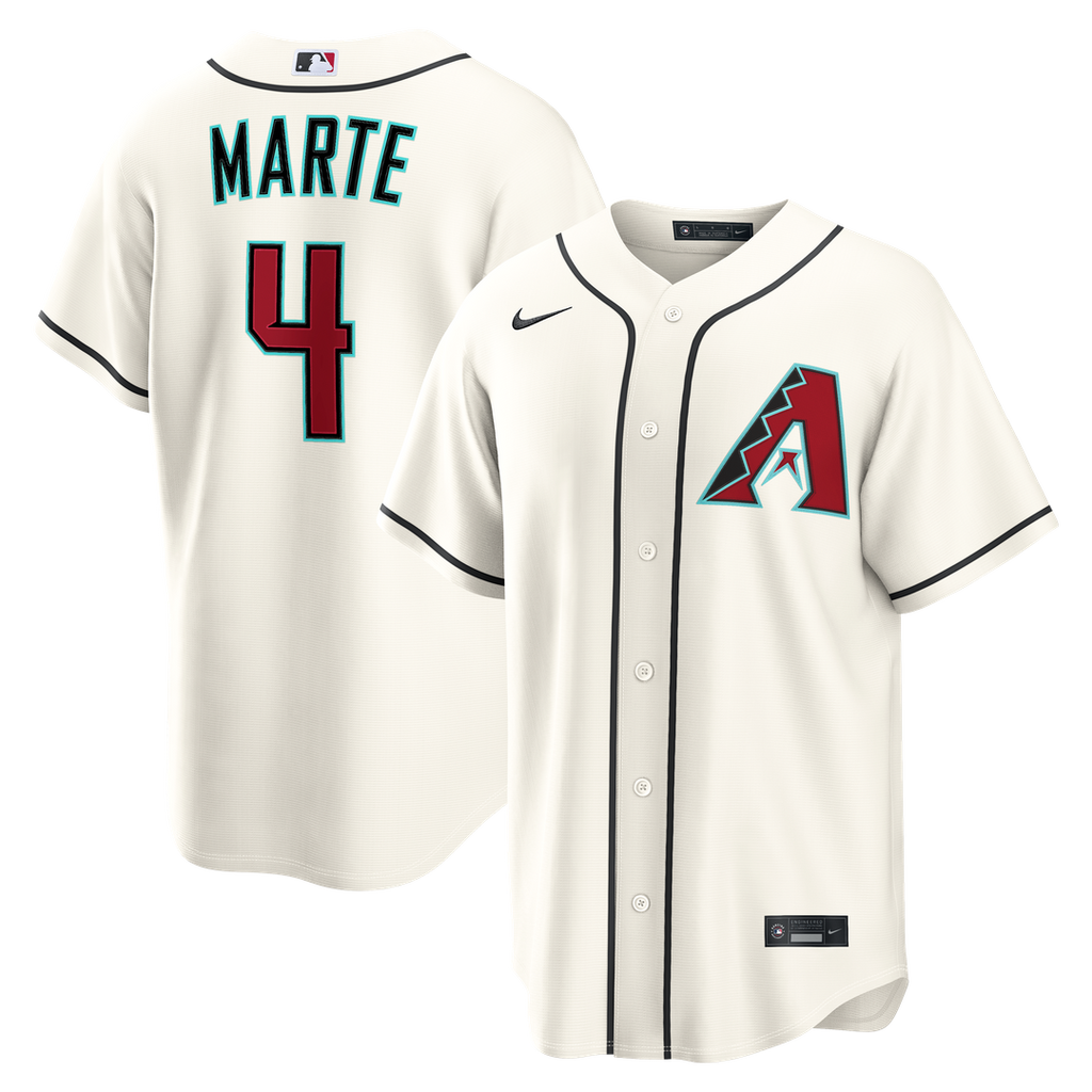 Ketel Marte Arizona Diamondbacks Nike Home Replica Jersey - Cream | MLB Fan Gear