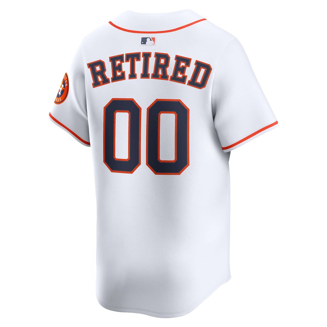 Houston Astros Nike Home Limited Pick-A-Player Retired Roster Jersey - White | MLB Fan Gear