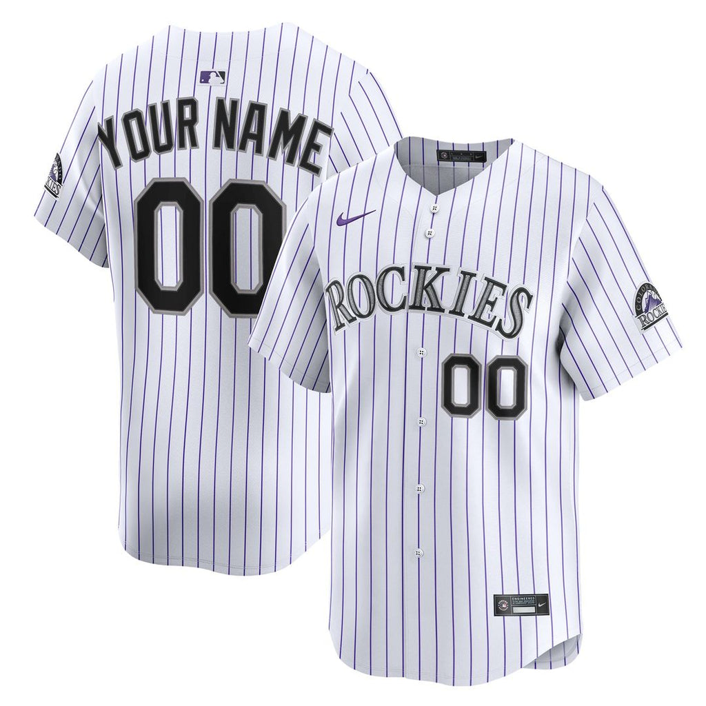 Colorado Rockies Nike Youth Home Custom Limited Jersey - White | MLB Fan Gear