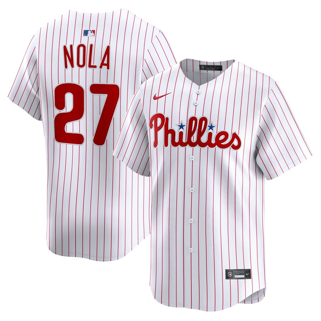 Aaron Nola Philadelphia Phillies Nike Home Limited Player Jersey - White | MLB Fan Gear