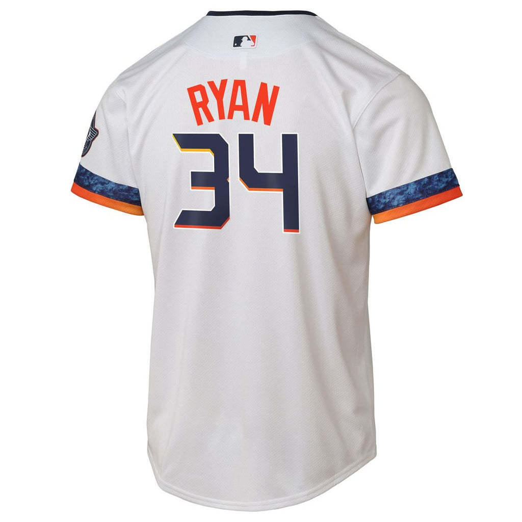 Nolan Ryan Houston Astros Nike Youth 2025 City Connect Limited Player Jersey - White | MLB Fan Gear