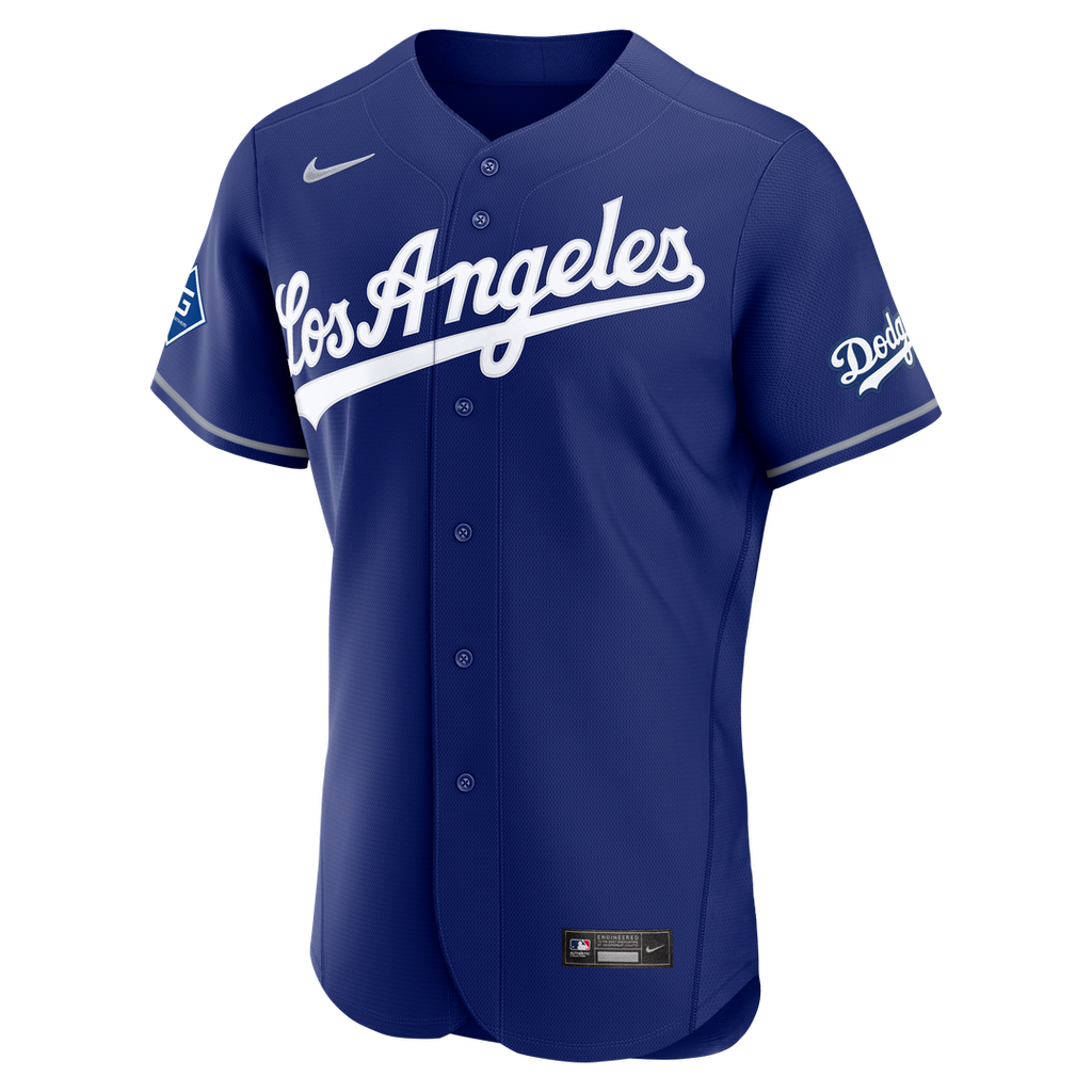 Los Angeles Dodgers Nike Home Sponsor Patch Authentic Jersey - White | MLB Fan Gear