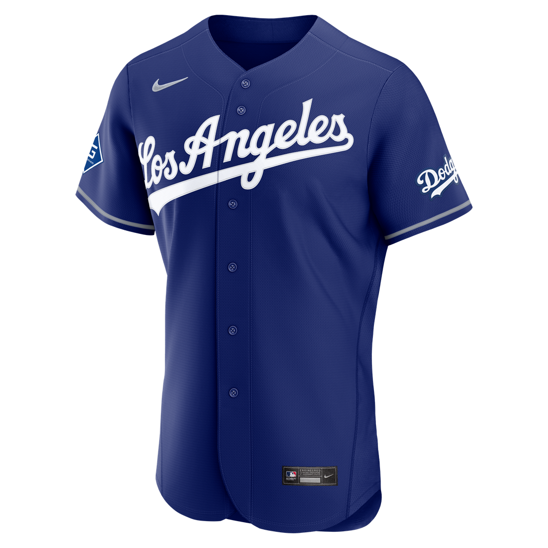 Los Angeles Dodgers Nike Home Sponsor Patch Authentic Jersey - White | MLB Fan Gear