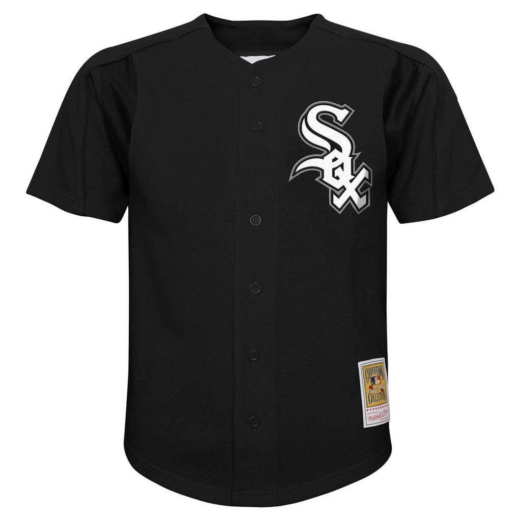 Paul Konerko Chicago White Sox Mitchell & Ness Youth Mesh Batting Practice Jersey - Black | MLB Fan Gear