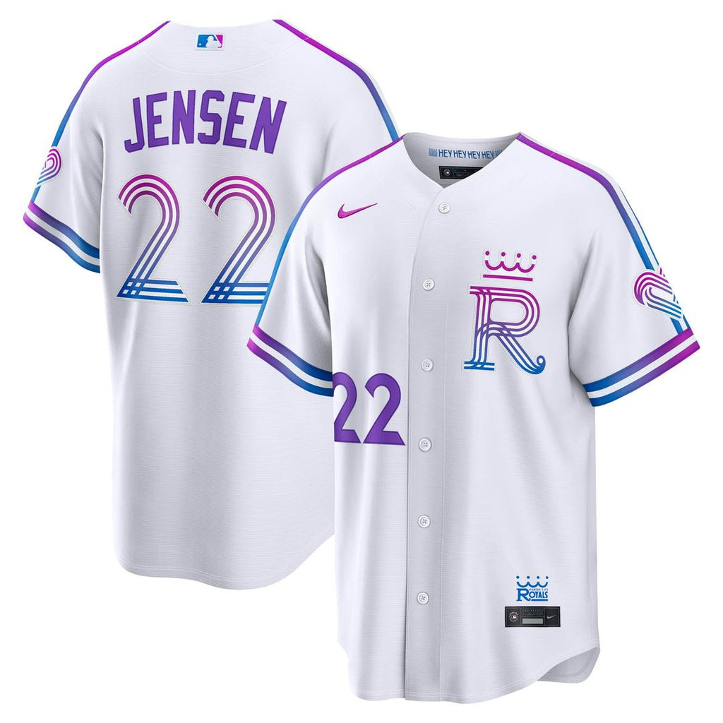 Carter Jensen Kansas City Royals Nike 2026 City Connect Stadium Jersey - White | MLB Fan Gear