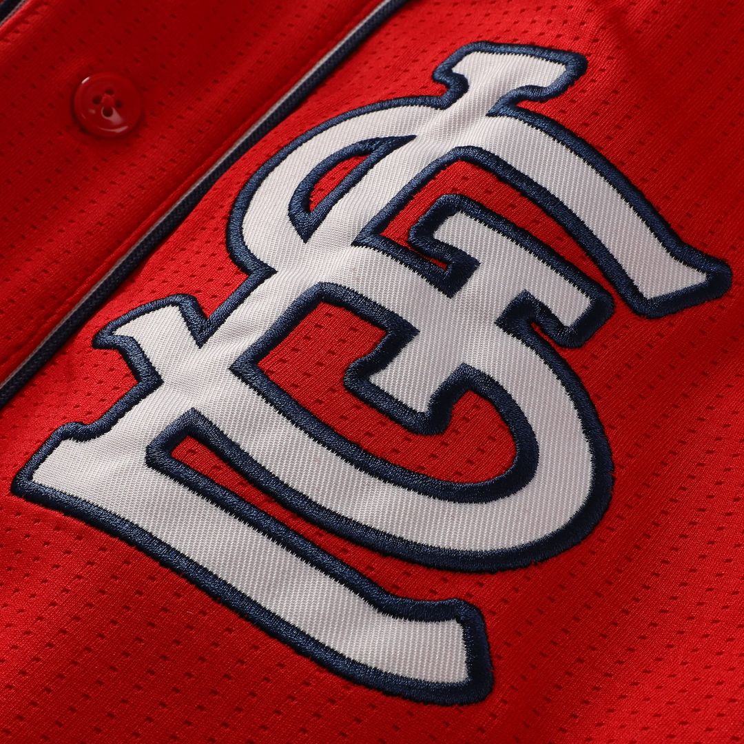 St. Louis Cardinals Stitches Team Color Full-Button Fashion Jersey - Red | MLB Fan Gear