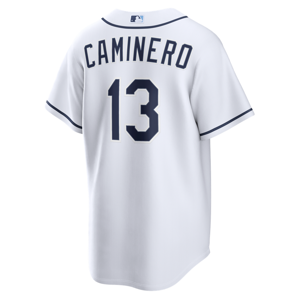 Junior Caminero Tampa Bay Rays Nike Home Replica Jersey - White | MLB Fan Gear