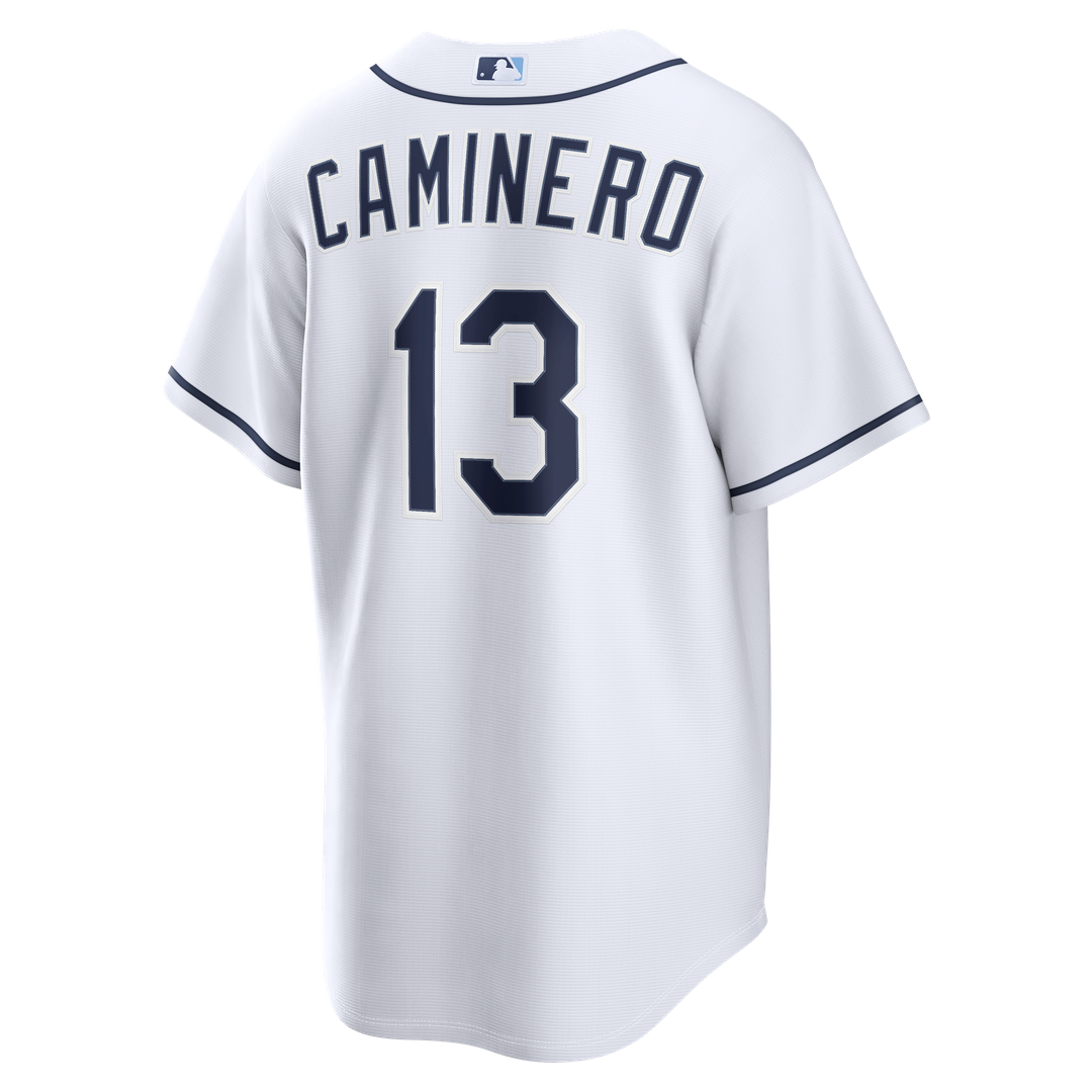 Junior Caminero Tampa Bay Rays Nike Home Replica Jersey - White | MLB Fan Gear