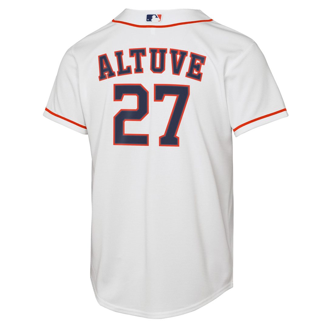 Jose Altuve Houston Astros Nike Youth Home Replica Player Jersey - White | MLB Fan Gear