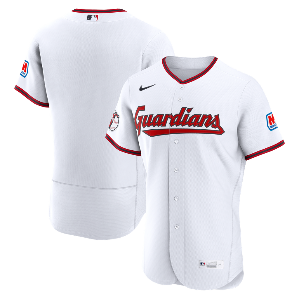 Cleveland Guardians Nike Home Authentic Jersey - White | MLB Fan Gear