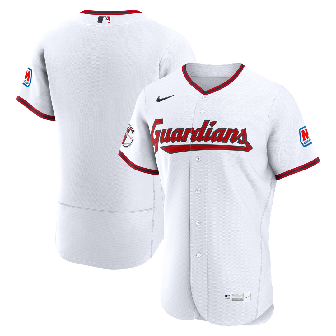 Cleveland Guardians Nike Home Authentic Jersey - White | MLB Fan Gear
