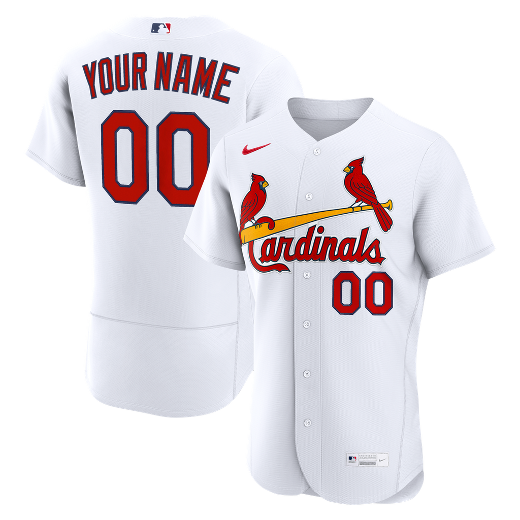 St. Louis Cardinals Nike Home Authentic Custom Jersey - White | MLB Fan Gear
