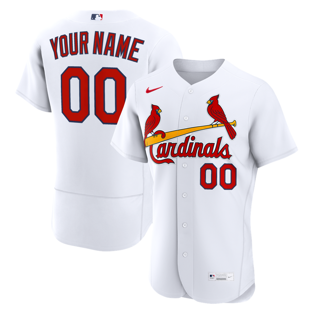 St. Louis Cardinals Nike Home Authentic Custom Jersey - White | MLB Fan Gear