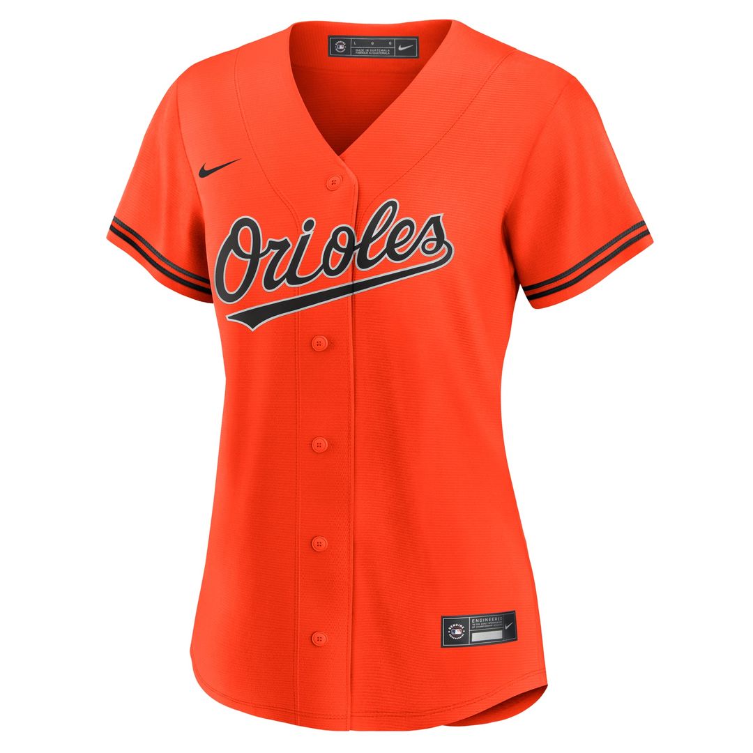 Gunnar Henderson Baltimore Orioles Nike Women's Alternate 2 Replica Jersey - Orange | MLB Fan Gear