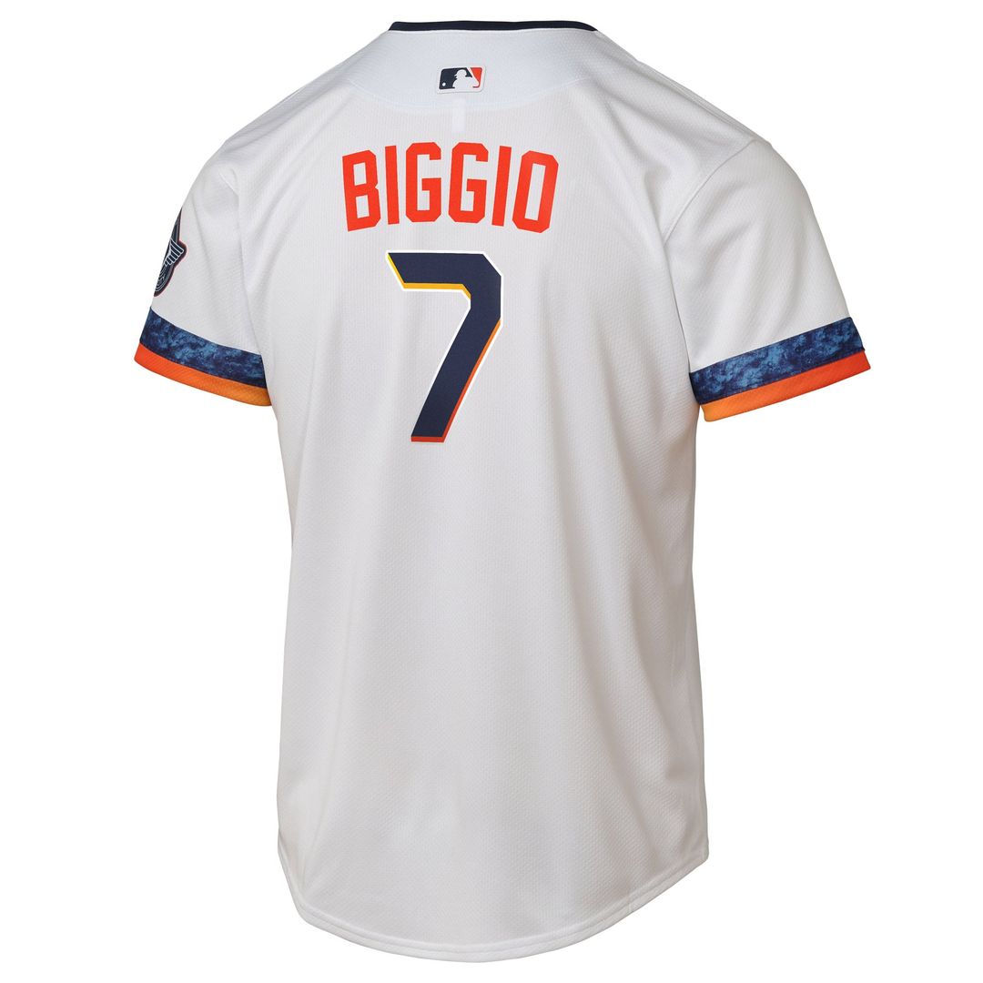 Craig Biggio Houston Astros Nike Youth 2025 City Connect Limited Player Jersey - White | MLB Fan Gear