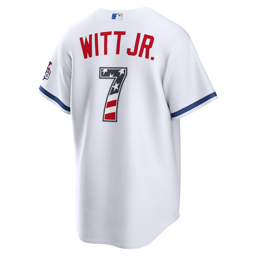 Bobby Witt Jr. Kansas City Royals Nike USA 250 Fourth of July Home Stadium Jersey - White | MLB Fan Gear