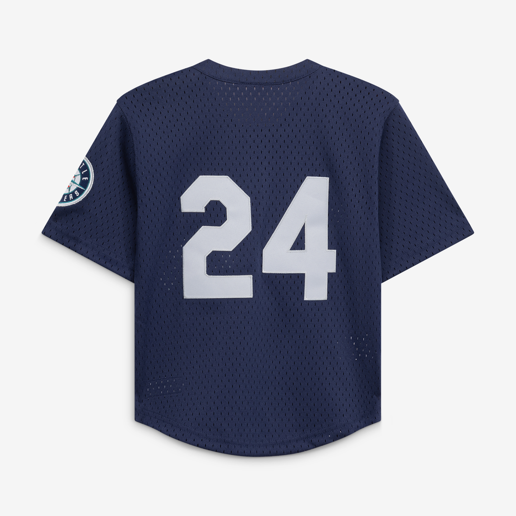 Ken Griffey Jr. Seattle Mariners Mitchell & Ness Preschool Cooperstown Collection Mesh Batting Practice Jersey - Navy | MLB Fan Gear