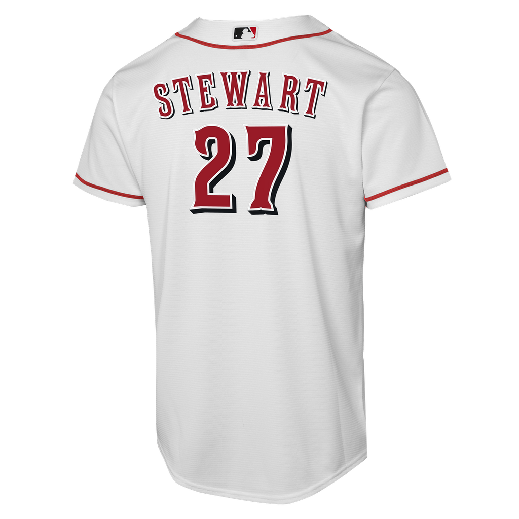Sal Stewart Cincinnati Reds Nike Youth Home Replica Player Jersey - White | MLB Fan Gear