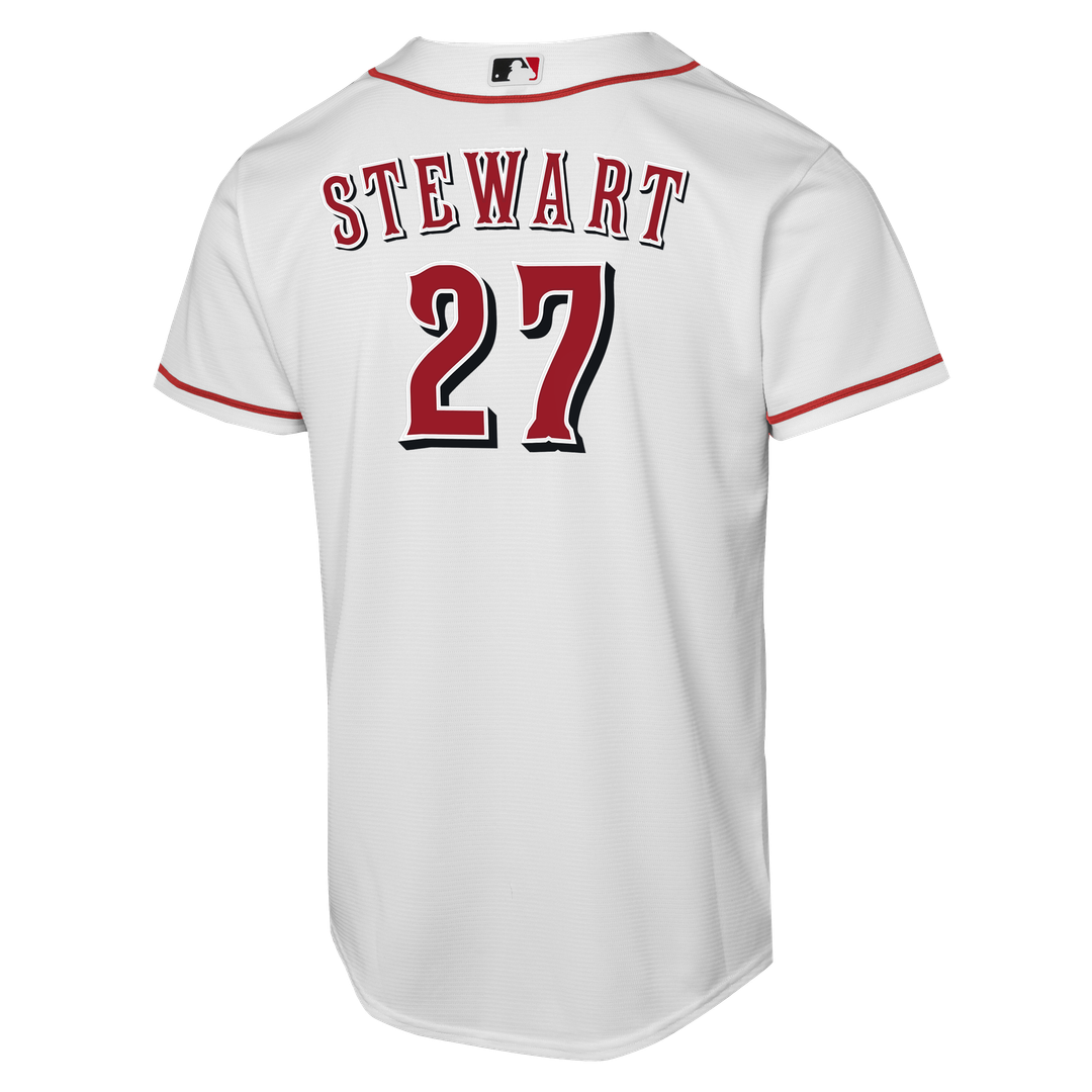 Sal Stewart Cincinnati Reds Nike Youth Home Replica Player Jersey - White | MLB Fan Gear