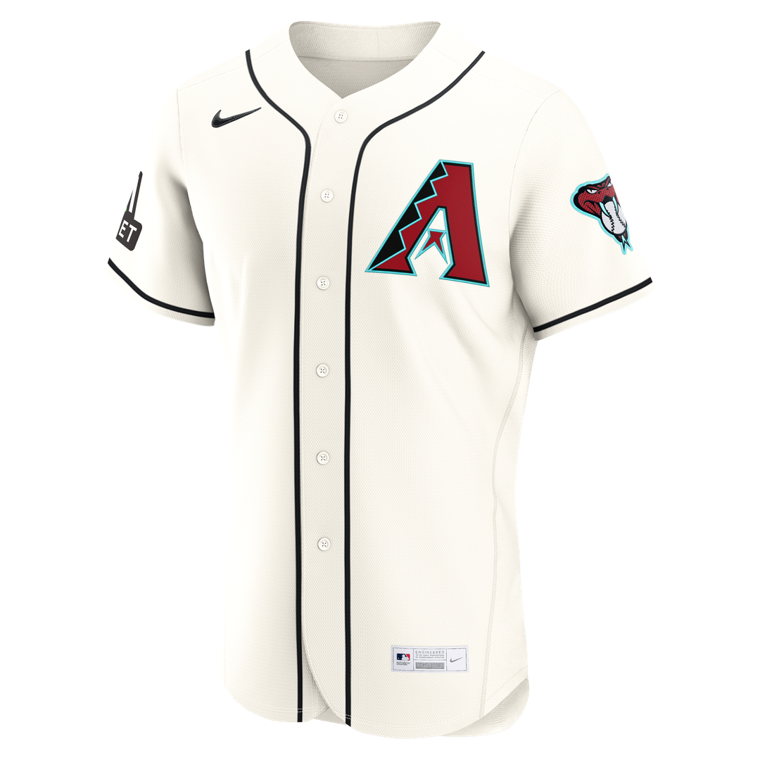 Ketel Marte Arizona Diamondbacks Nike Home Authentic Sponsor Patch Jersey - Cream | MLB Fan Gear
